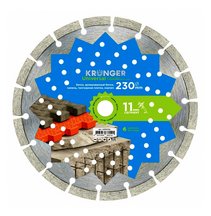 Диск алмазный 230х22<br />
сегмент KRONGER